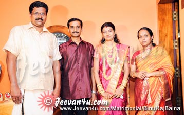 BinuRaj Baina Wedding Thiruvananthapuram